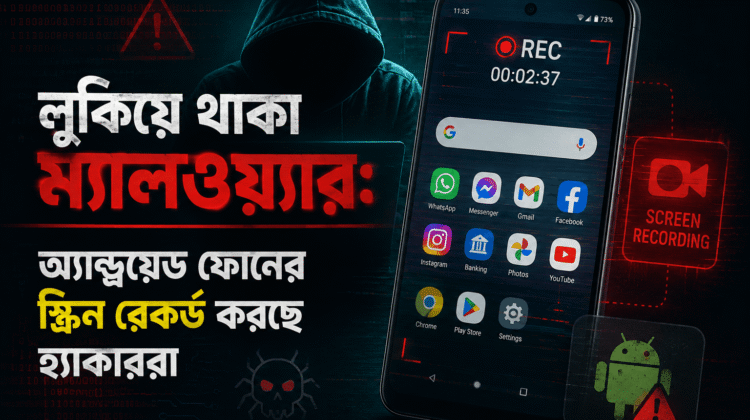লুকিয়ে থাকা ম্যালওয়্যার অ্যান্ড্রয়েড ফোনের স্ক্রিন রেকর্ড করছে হ্যাকাররা