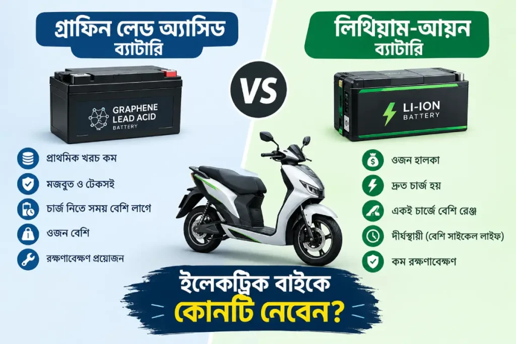 গ্রাফিন লেড অ্যাসিড বনাম লিথিয়াম-আয়ন ব্যাটারি