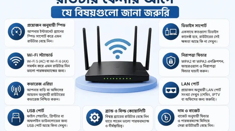 রাউটার কেনার আগে এক নজরে যা যা দেখবেন